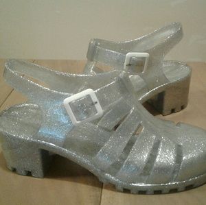 Rouge Platform Jelly Sandals